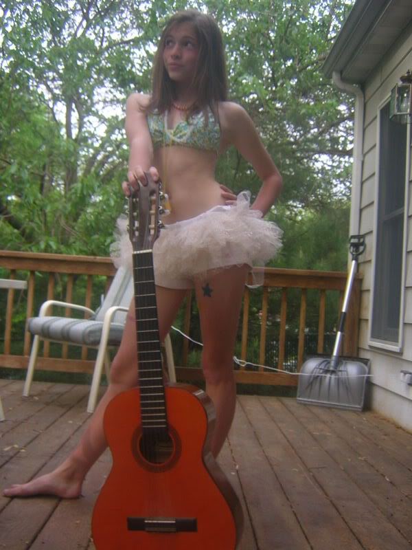 tutu and guitar